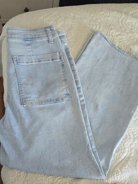 Oat New York Light Blue Wide-Leg Jeans